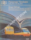 Passenger Timetable - Great Britain: Inter-City, local and suburban services, Irish, Channel Islands, Coastal Services 8 May 1978 to 13 May 1979 by British Railways